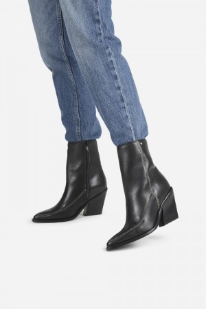 Bottes Cowboy BRONX New-kole Femme Noir | BWCYX-9216