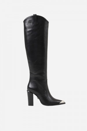 Bottes Hautes BRONX Femme Noir | UXDQI-0731