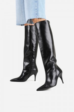 Bottes Hautes BRONX High Boot Aly-cia Femme Noir | ZPWER-6748