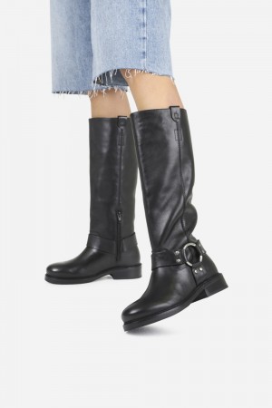 Bottes Hautes BRONX High Boot New-tough Femme Noir | RAQPK-1034