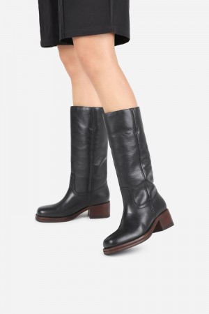 Bottes Hautes BRONX Ky-ley Femme Noir | VFQKA-0459