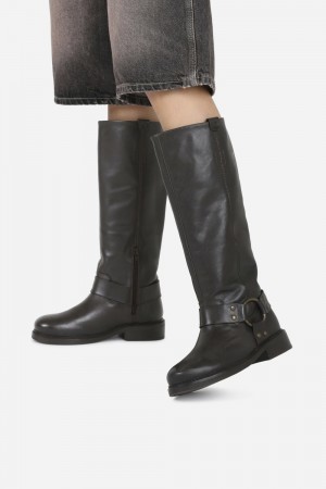 Bottes Hautes BRONX New-tough Femme Noir | VRLTN-8546