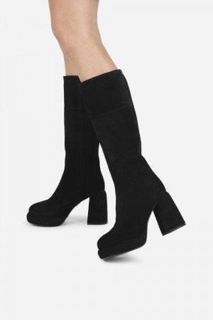 Bottes à Talons BRONX Ginn-y Femme Noir | EQHKU-9016