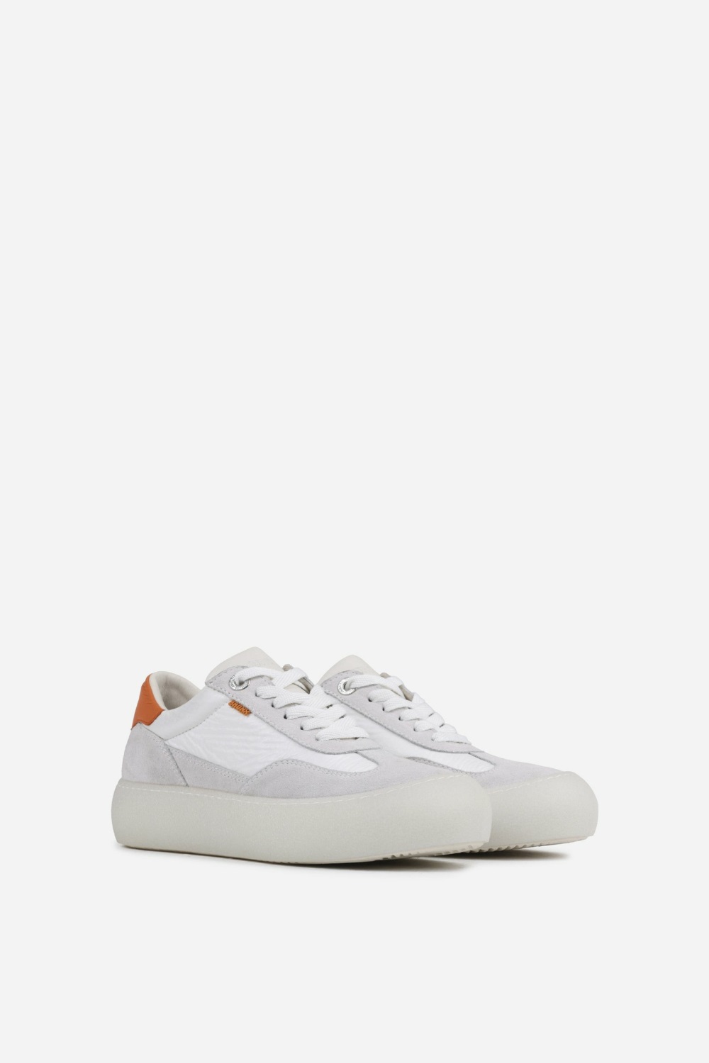 Basket BRONX Low Shoe Gise-la Femme Blanche Abricot | LNKBT-8397