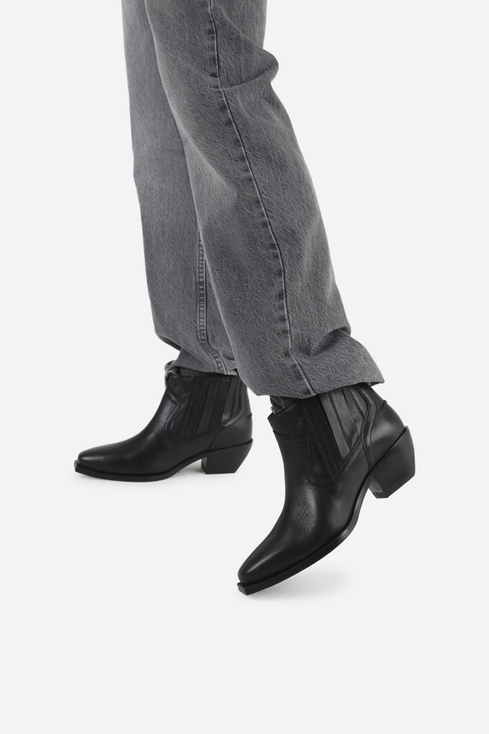 Bottes Cowboy BRONX Femme Noir | LJIGV-9358