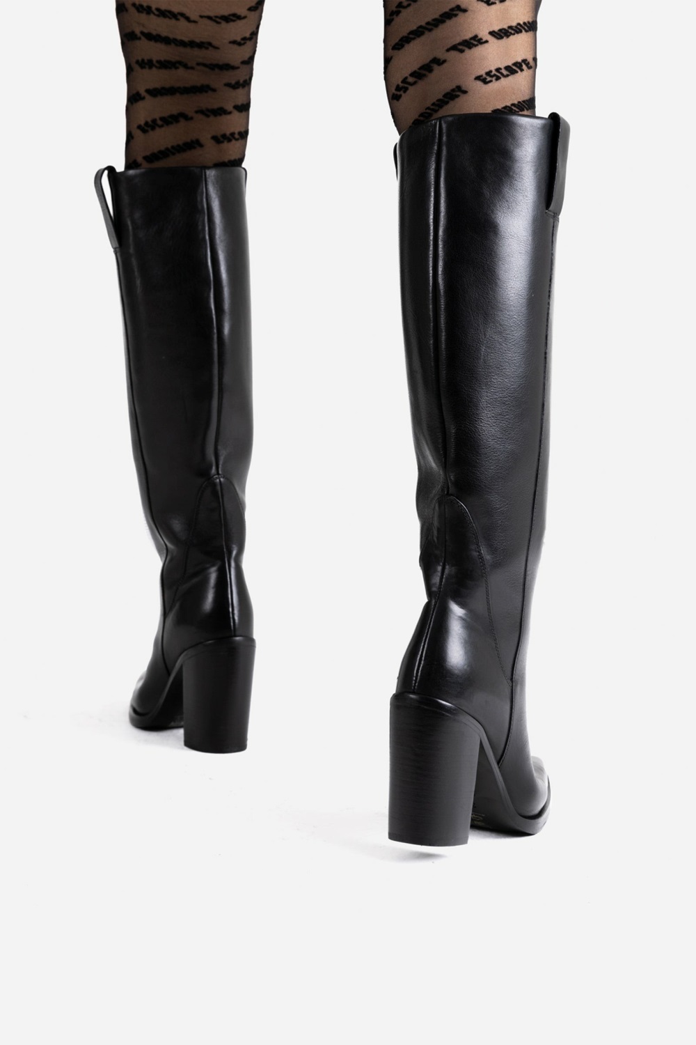 Bottes Cowboy BRONX High Boot Mya Mae Femme Noir | LOABZ-0147