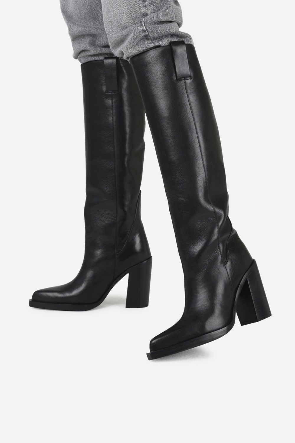 Bottes Cowboy BRONX High Boot Mya Mae Femme Noir | LOABZ-0147