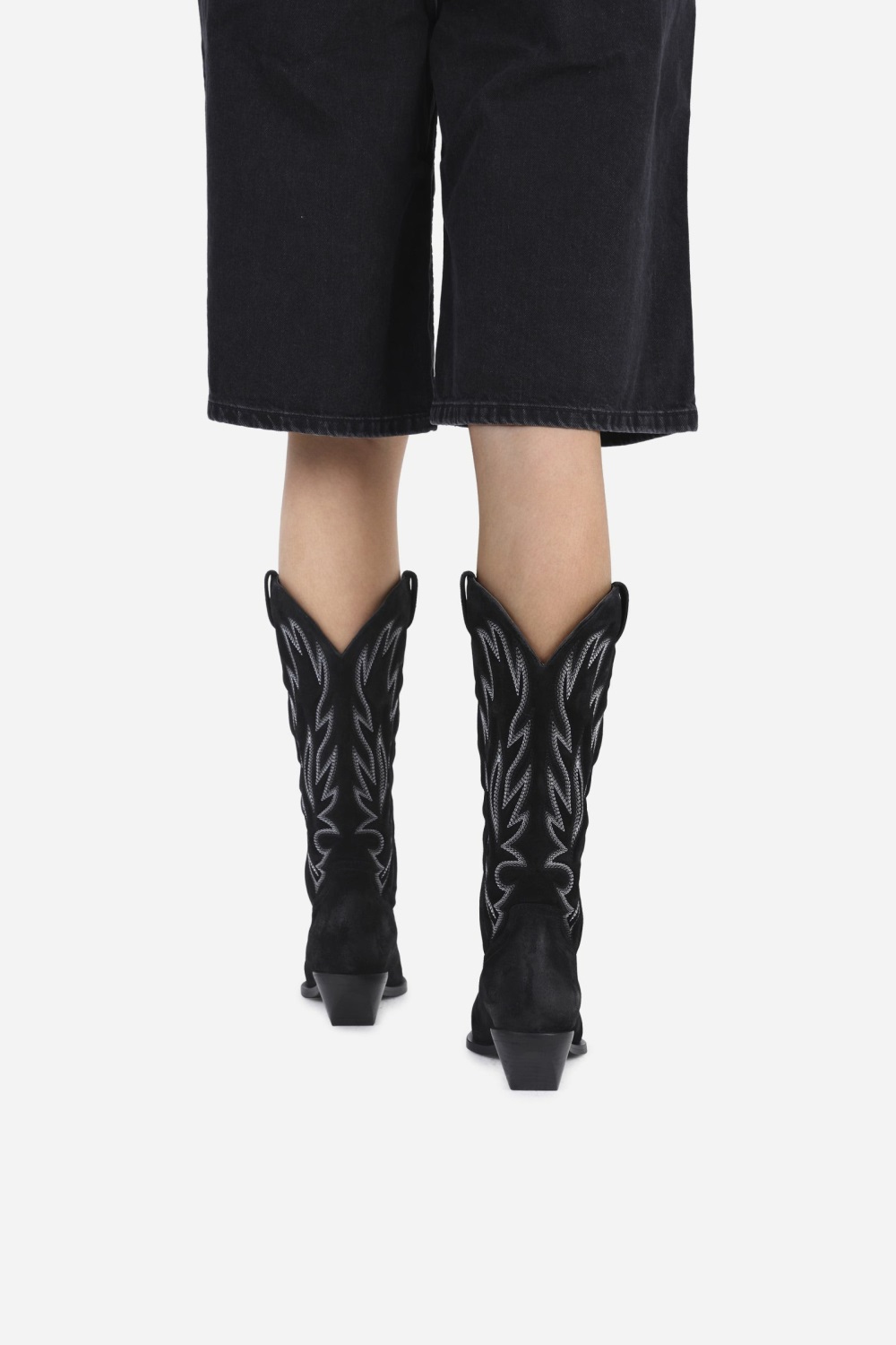 Bottes Cowboy BRONX Kay-si Femme Noir | IQPUC-3746