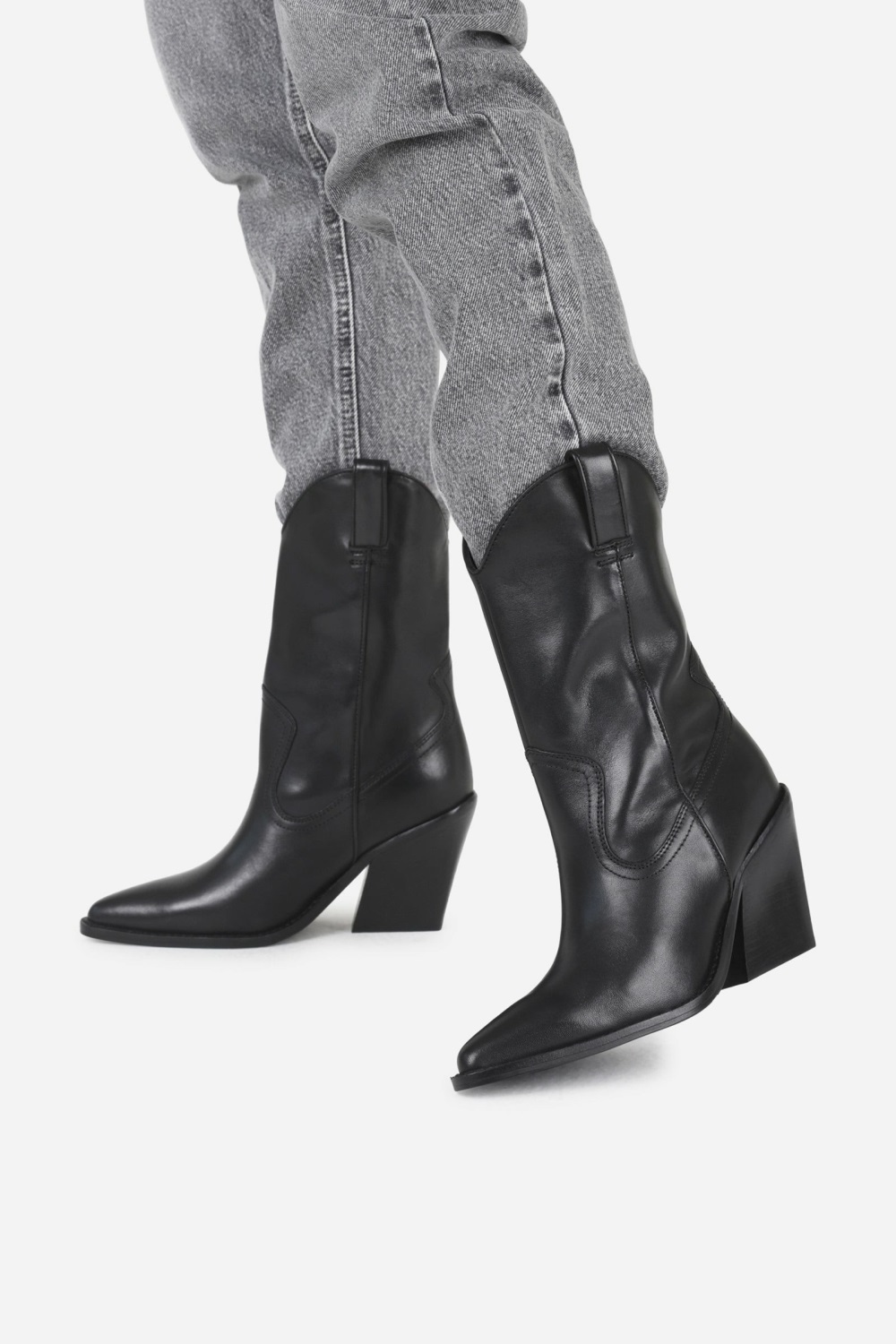 Bottes Cowboy BRONX New Kole Femme Noir | BZRUC-4560