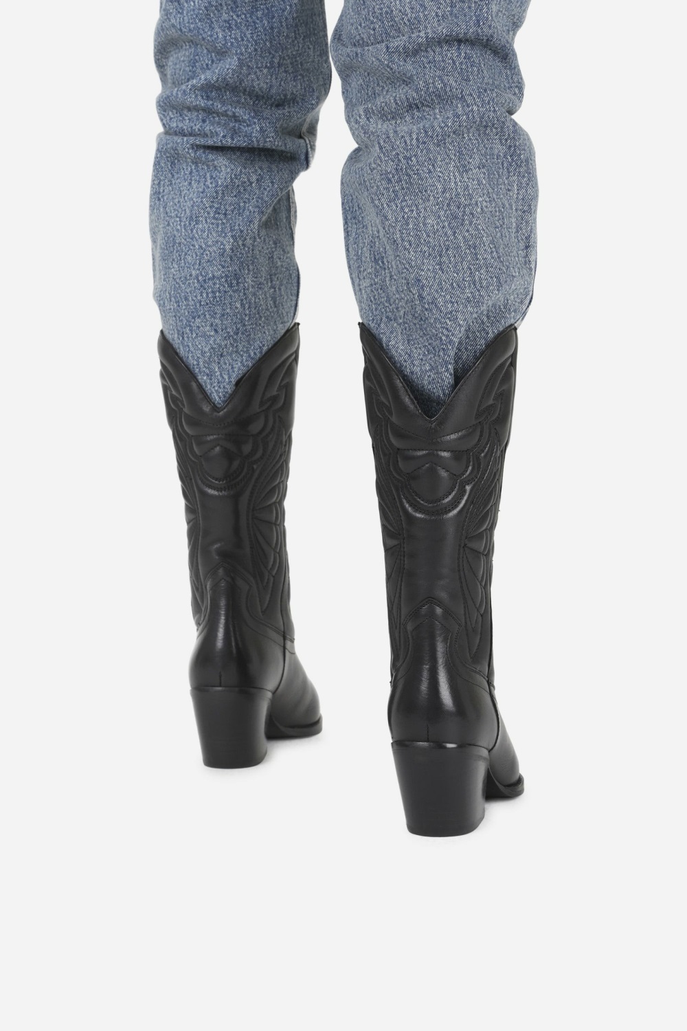 Bottes Cowboy BRONX Western Boot Jukeson Femme Noir | VQRBO-1580