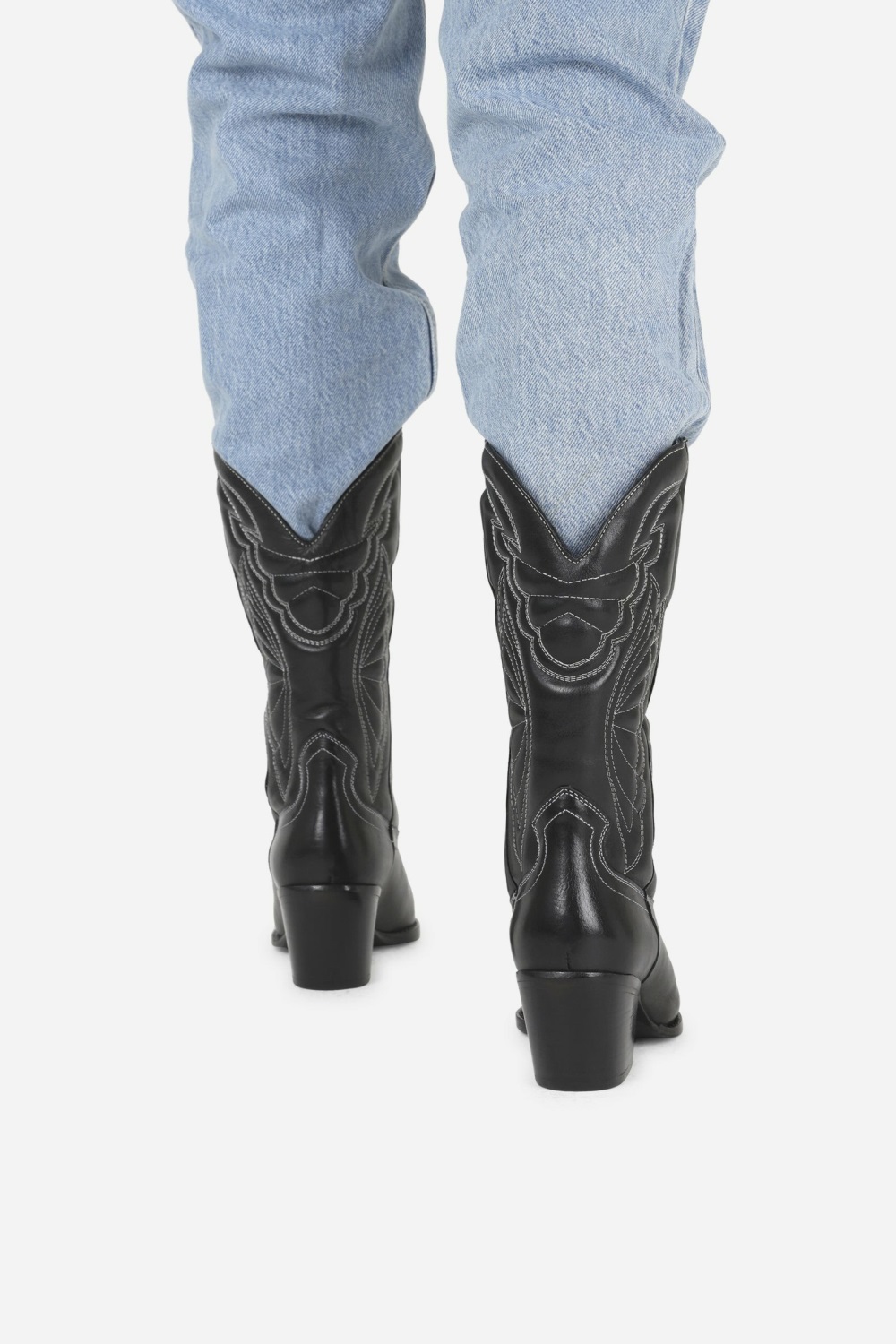 Bottes Cowboy BRONX Western Jukeson Femme Noir | GIFYC-8136