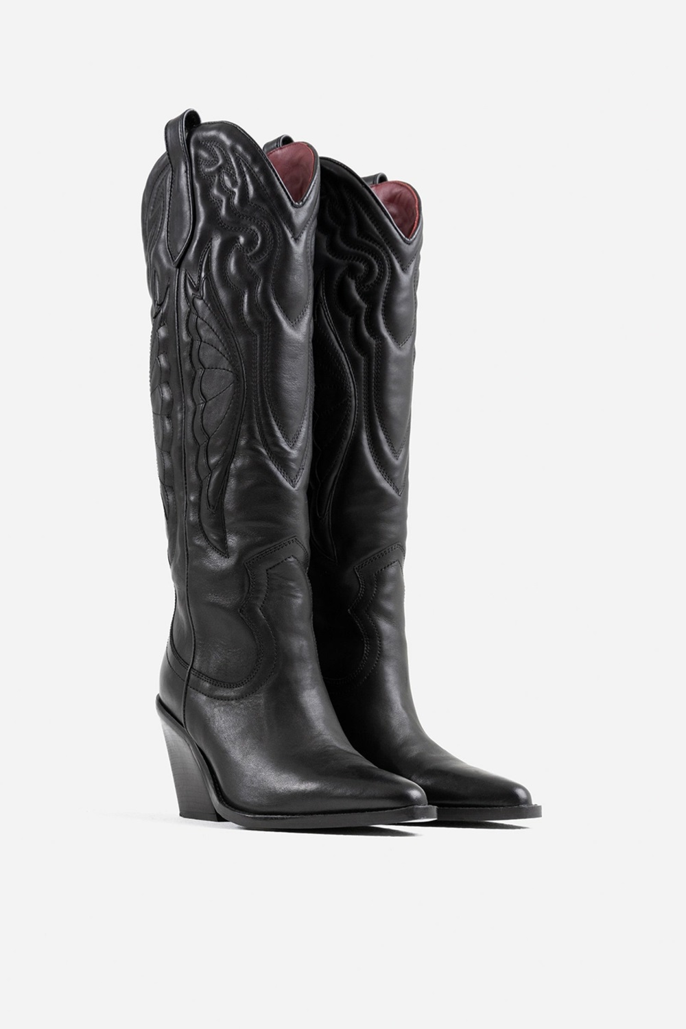 Bottes Cowboy BRONX Western New-kole Femme Noir | MUBSN-7415