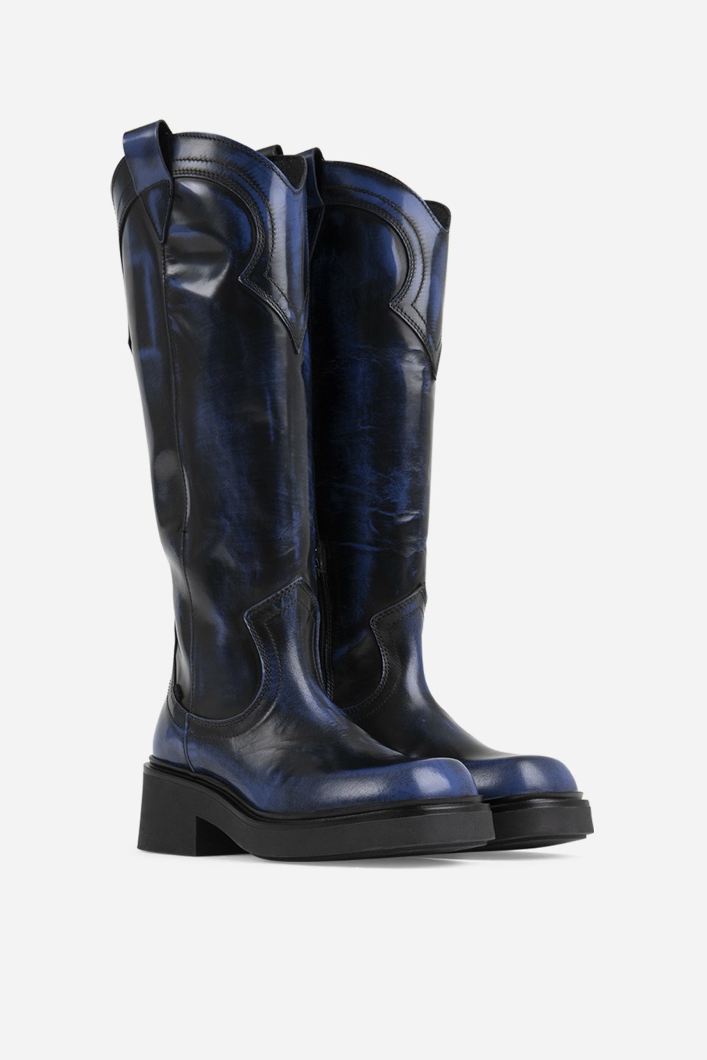 Bottes Hautes BRONX Daff-ey Femme Noir Bleu | HAQIZ-2580