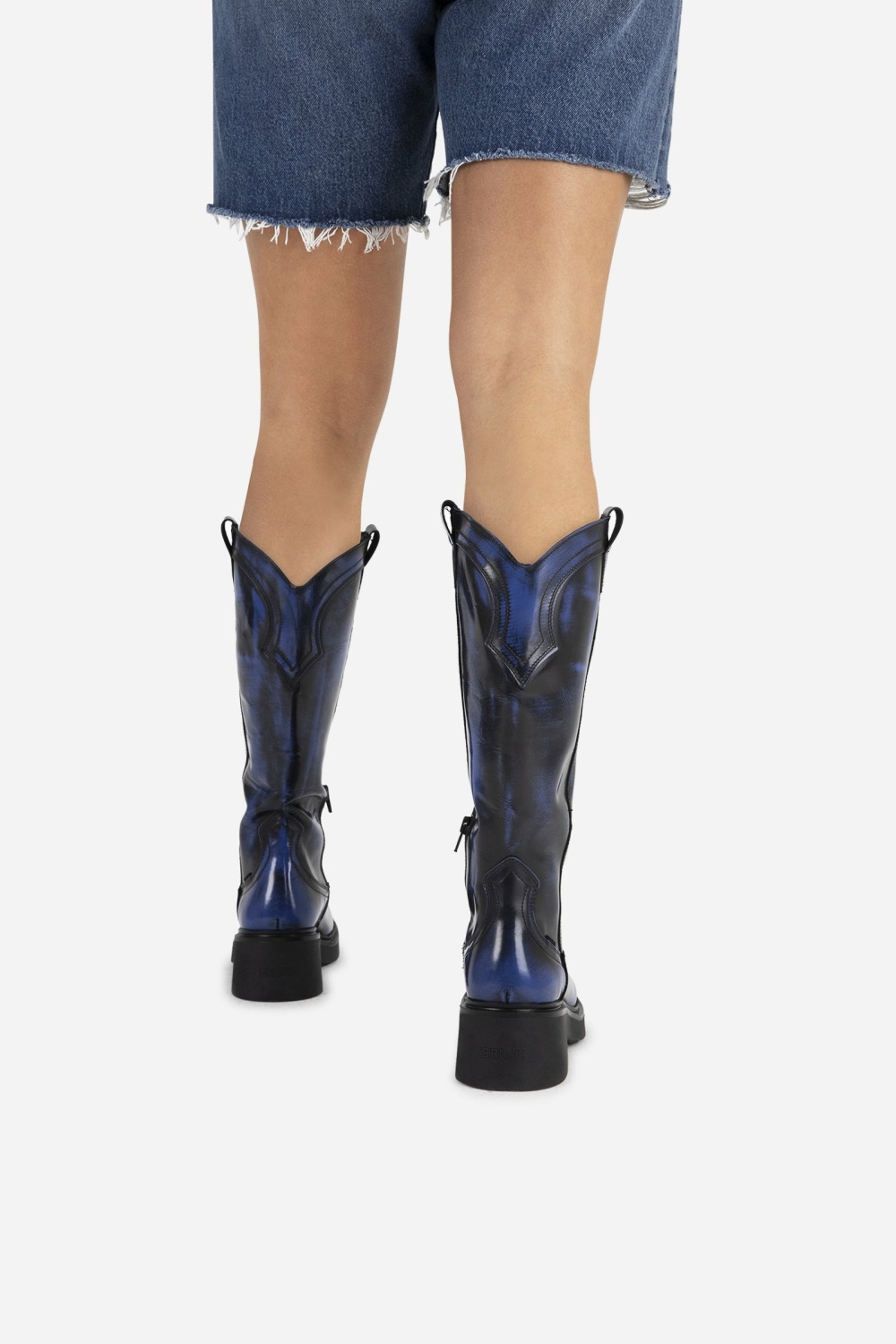 Bottes Hautes BRONX Daff-ey Femme Noir Bleu | HAQIZ-2580