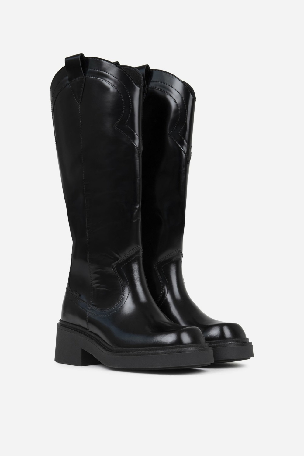 Bottes Hautes BRONX Daff-ey Femme Noir | YQJZU-3045