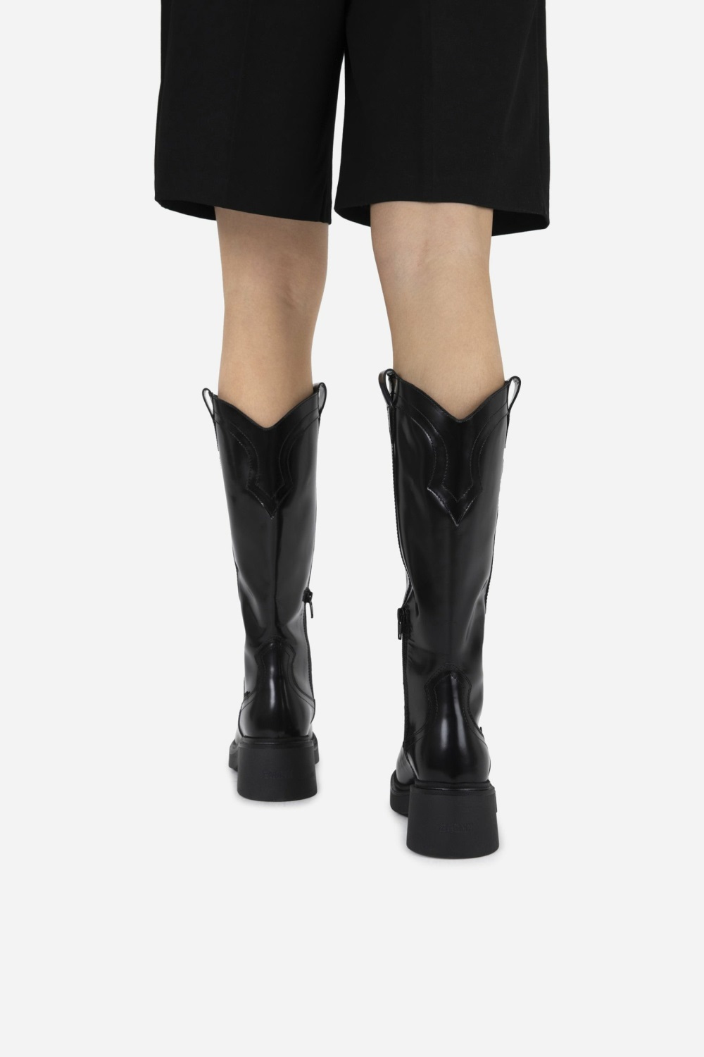 Bottes Hautes BRONX Daff-ey Femme Noir | YQJZU-3045