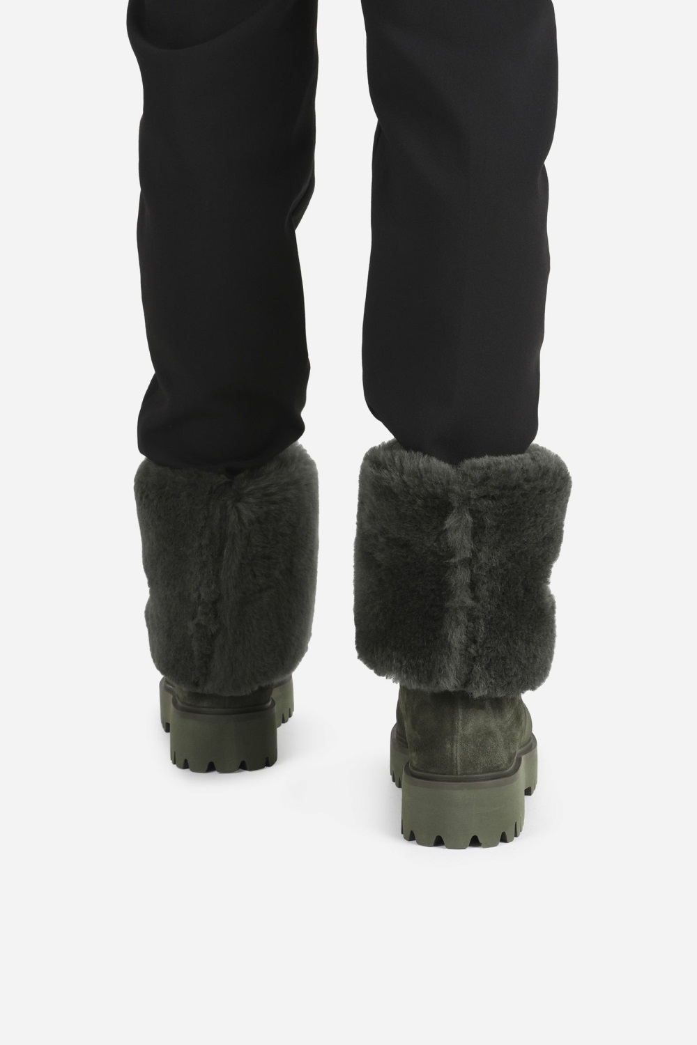 Bottes Hautes BRONX Groov-y Femme Kaki | DZAIE-4975