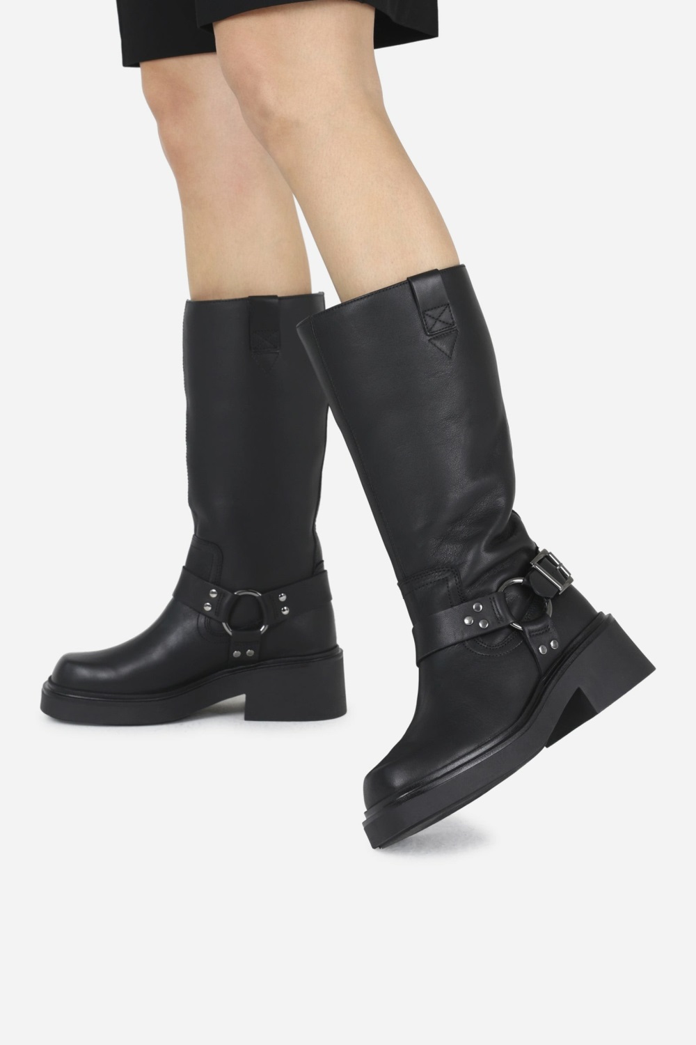 Bottes Hautes BRONX High Boot Daff-ey Femme Noir | KBSAF-1043