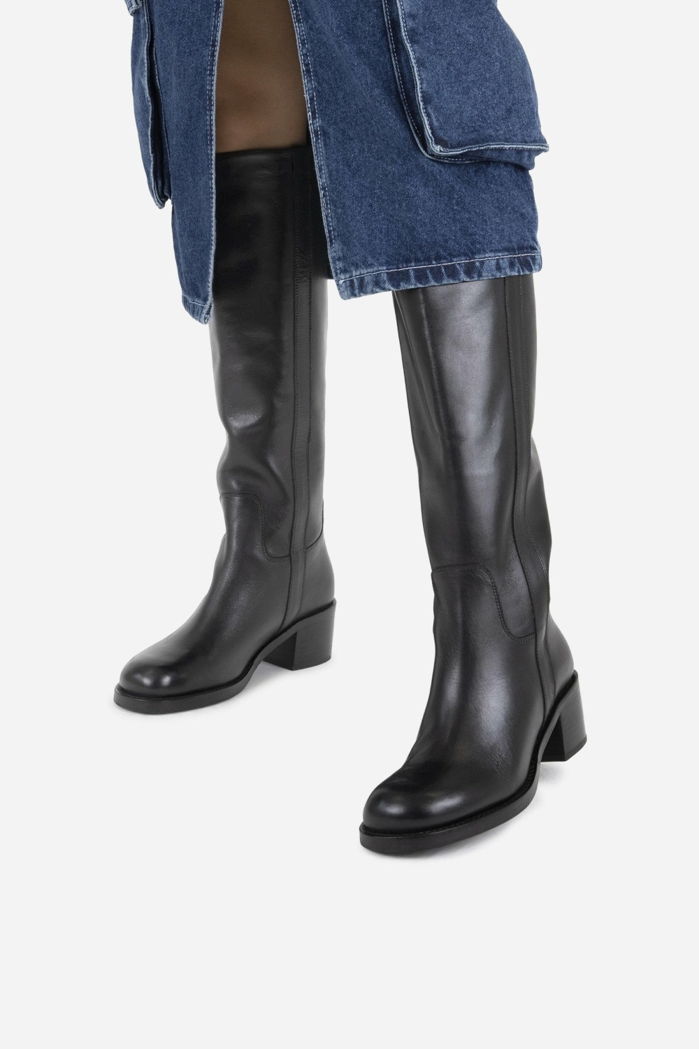 Bottes Hautes BRONX High Boot New-camperos Femme Noir | QHDKV-0471