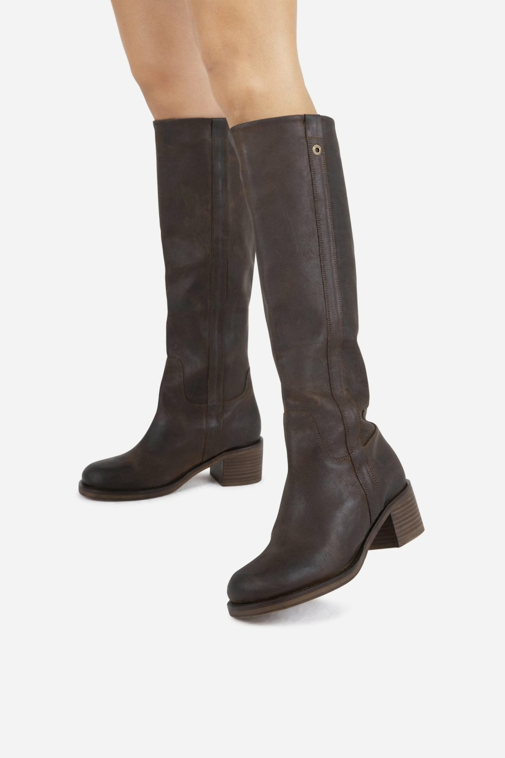 Bottes Hautes BRONX High Boot New-camperos Femme Noir | WVYJD-4028