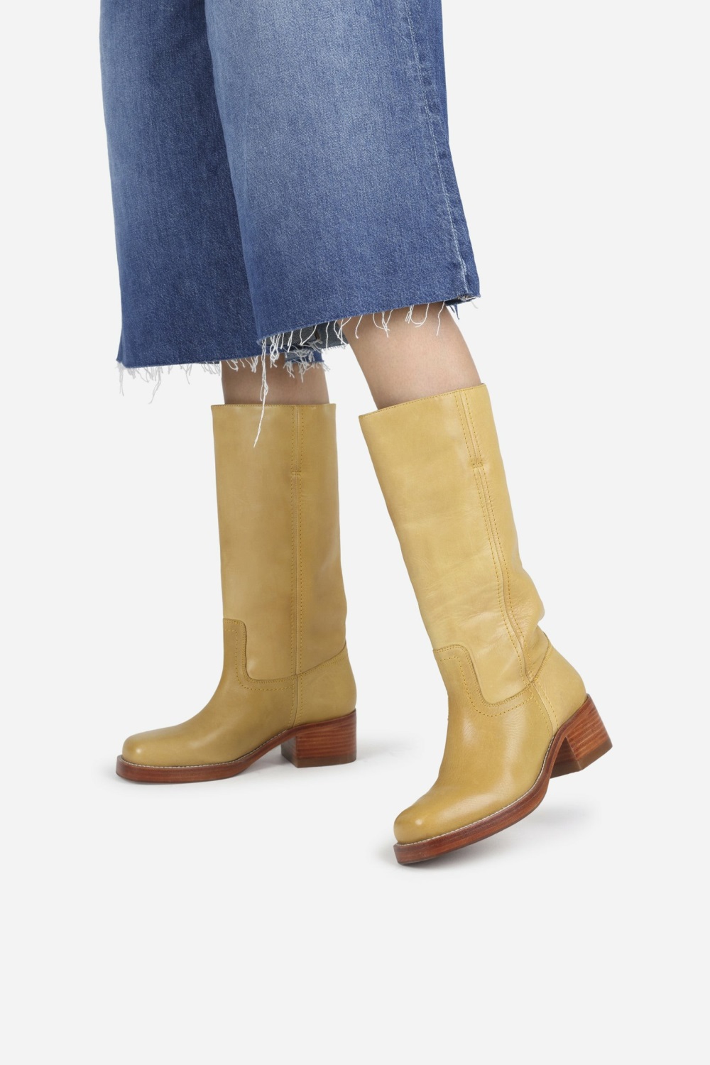 Bottes Hautes BRONX Ky-ley Femme Moutarde | YOUWR-1290