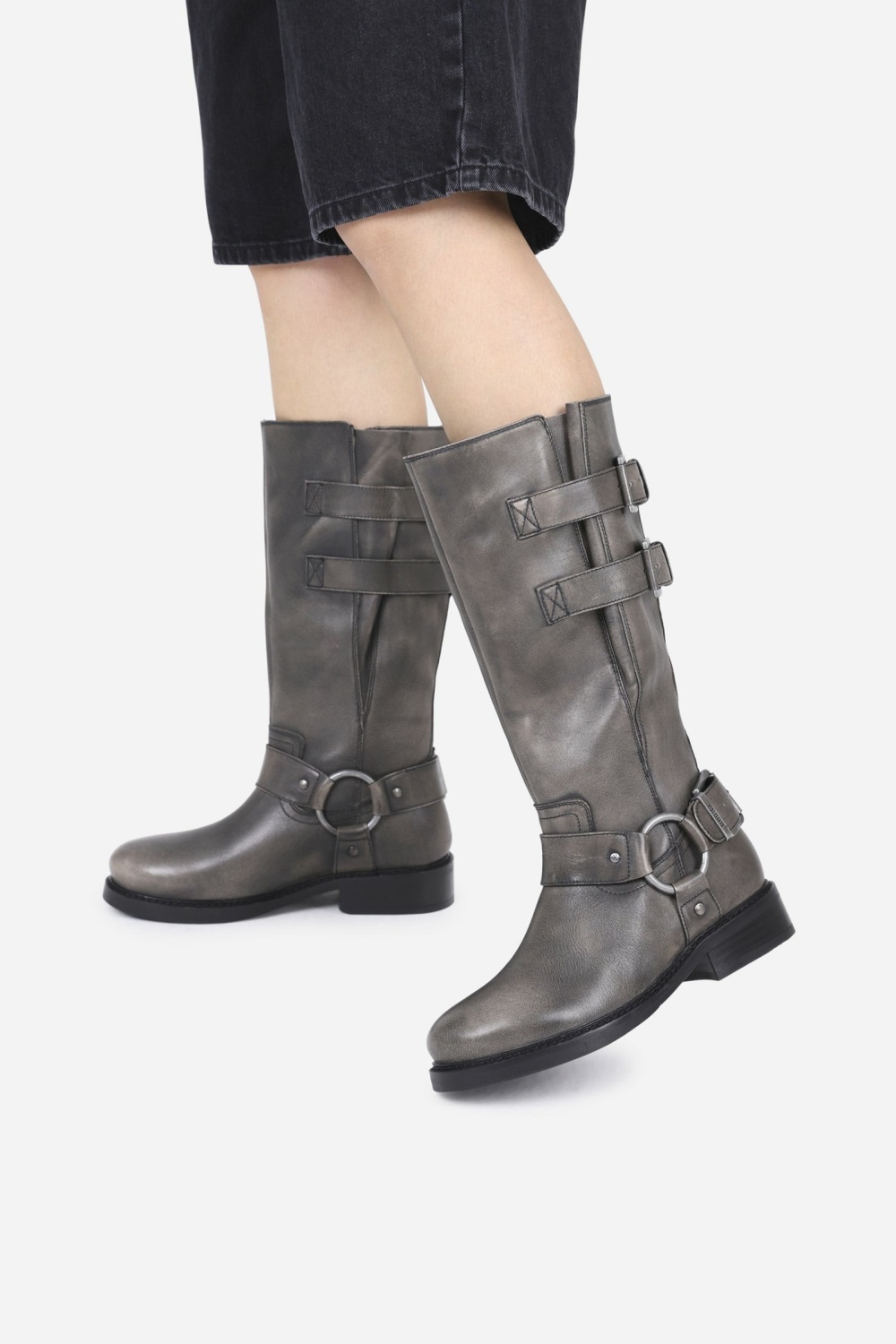 Bottes Hautes BRONX New-tough Femme Noir | VXENI-8130