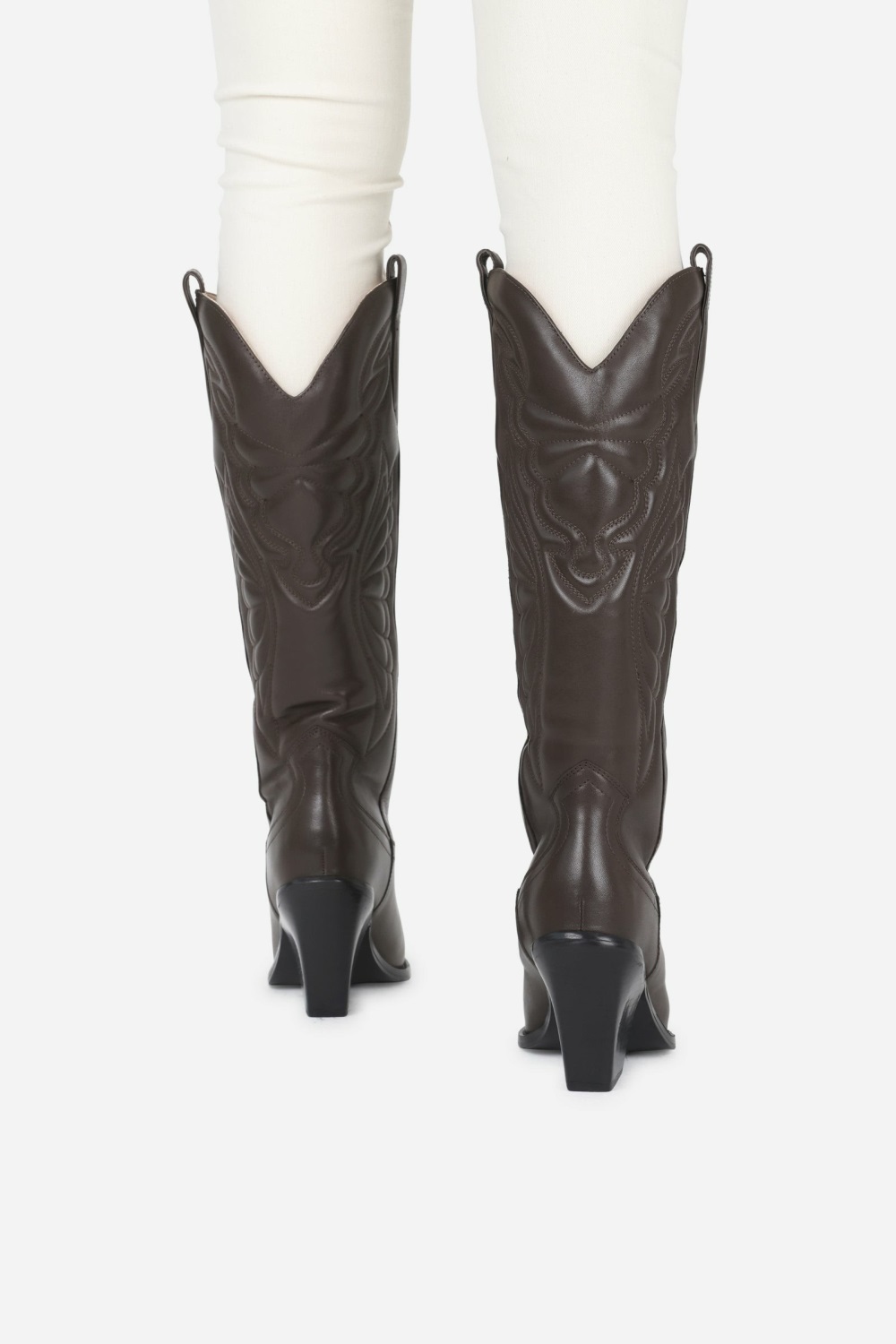 Bottes Hautes BRONX Western New-kole Femme Noir | AEPKW-9703