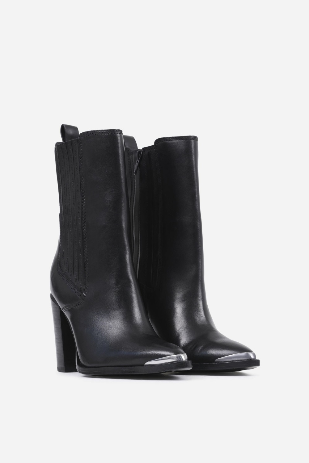 Bottes à Talons BRONX New-americana Femme Noir | QZFJE-0281