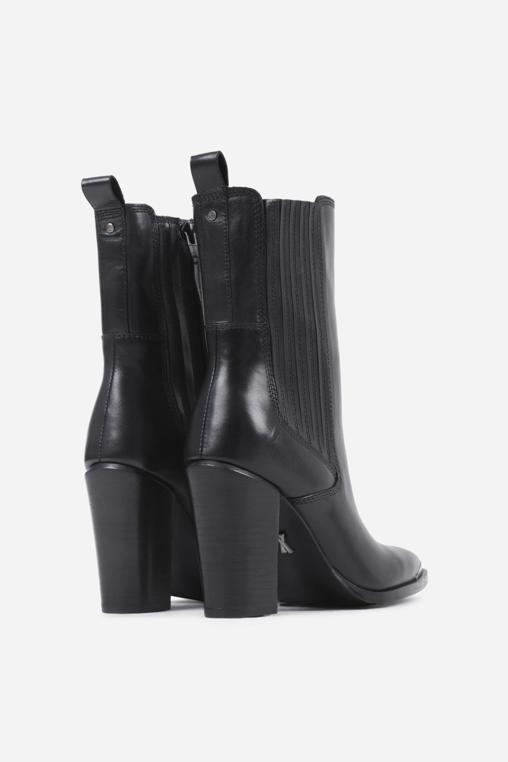 Bottes à Talons BRONX New-americana Femme Noir | QZFJE-0281