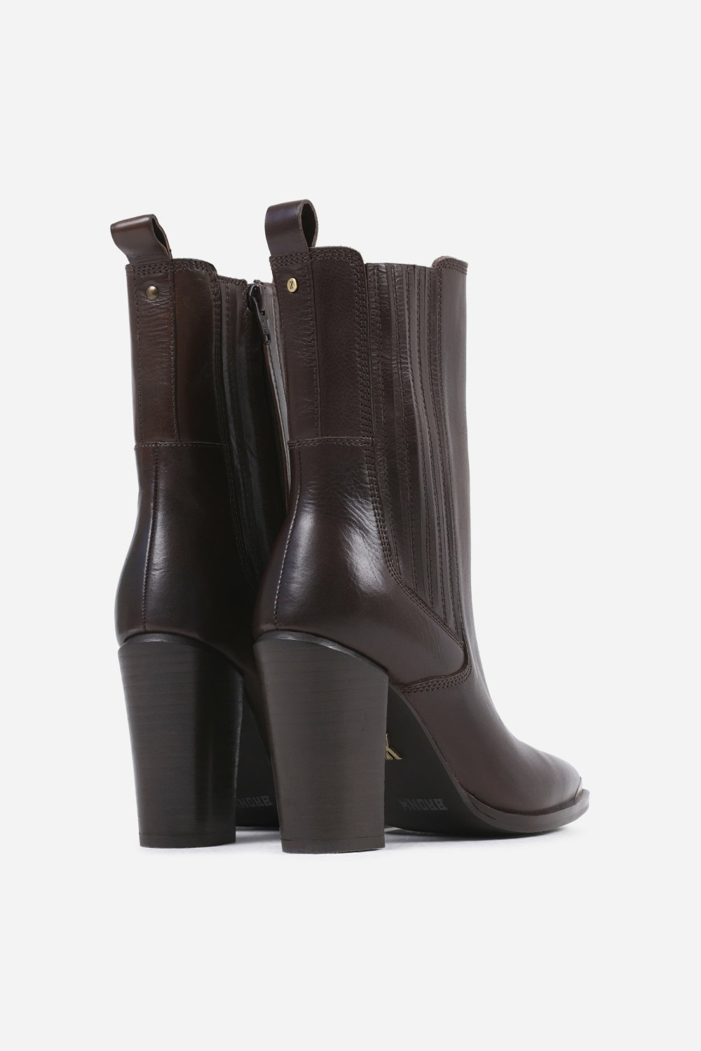 Bottines BRONX New-americana Femme Cafe | GCYMB-9203