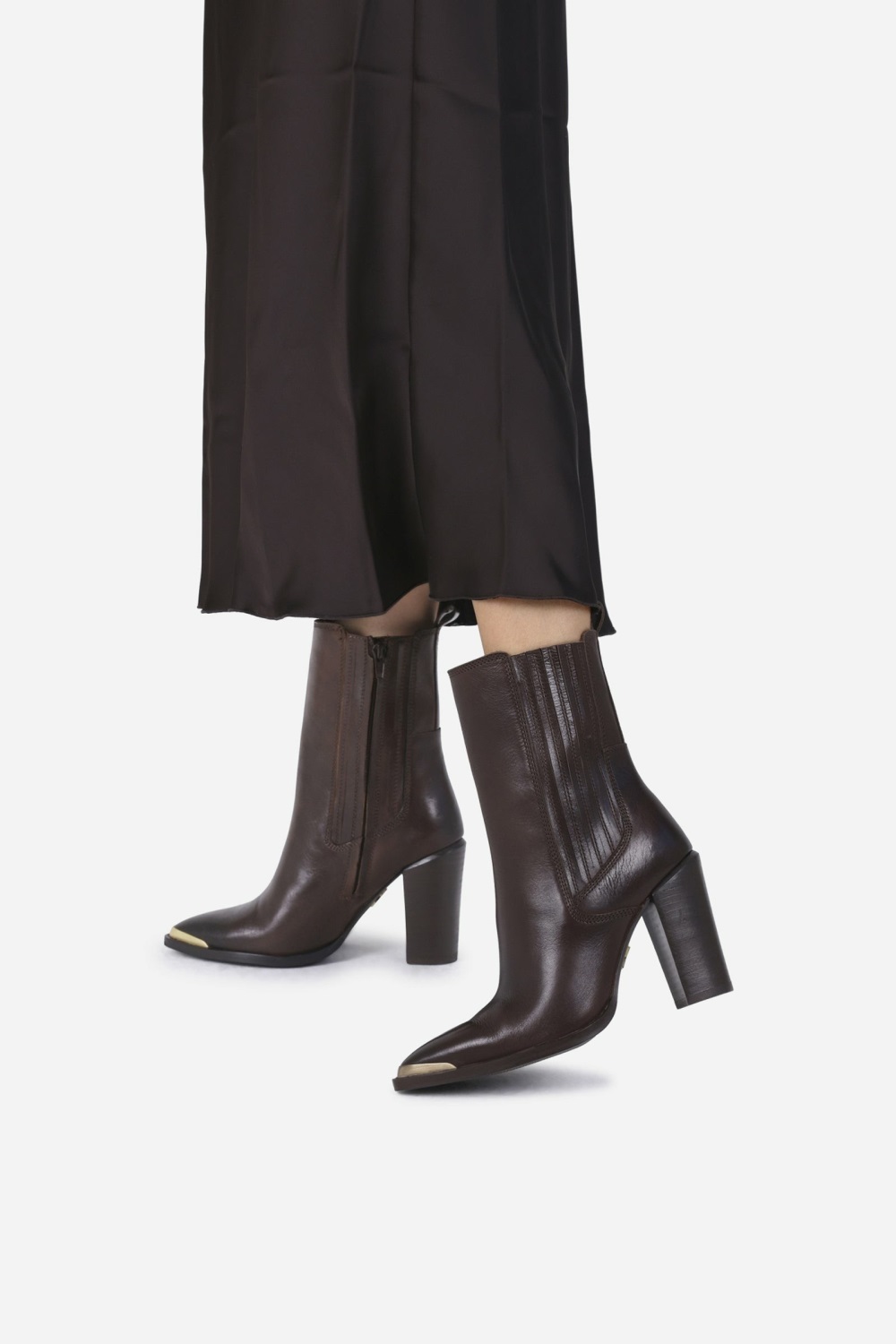 Bottines BRONX New-americana Femme Cafe | GCYMB-9203