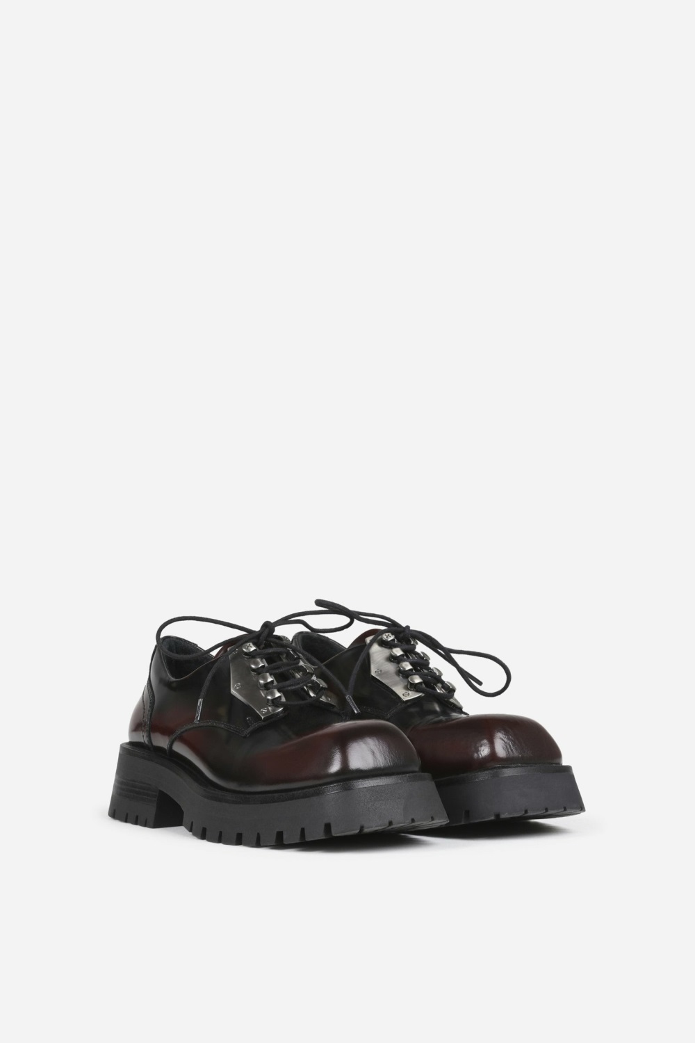 Mocassin BRONX Qui-nn Femme Noir Bordeaux | ZWKMS-6892